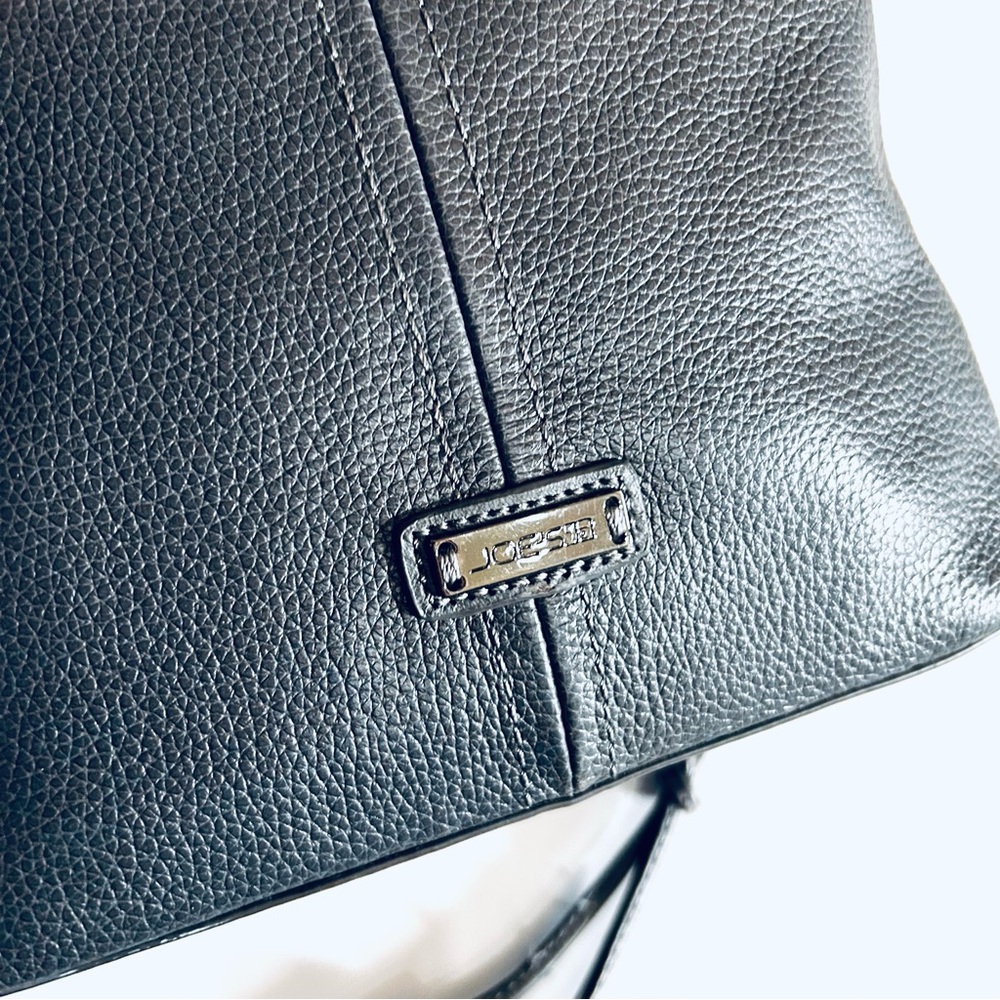 Like New Joe’s Dark Gray Pebble Leather Shoulder/Crossbody Bag - Picture 5 of 9